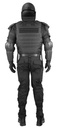 Phenom 6 PX6 Tactical Riot Suit:Upper Body Protectorw/ Molle, ShoulderGuards, Forearmguards,
